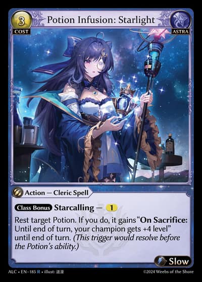 Potion Infusion: Starlight ALC-EN-185-Foil-Rare (R) - Alchemical Revolution - Grand Archive Card