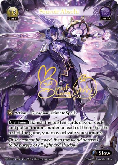 Pouvoir Absolu RDO 1st-EN-404-Foil-Common (C) - Radiant Origins First Edition - Grand Archive Card