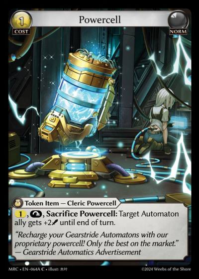 Powercell A MRC-EN-064-Foil-Common (C) - Mercurial Heart - Grand Archive Card