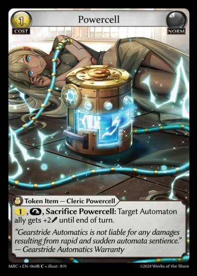 Powercell B MRC-EN-064-Foil-Common (C) - Mercurial Heart - Grand Archive Card