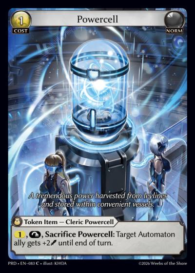 Powercell PRD-EN-083-Foil-Common (C) - .asphodel/paradise - Grand Archive Card