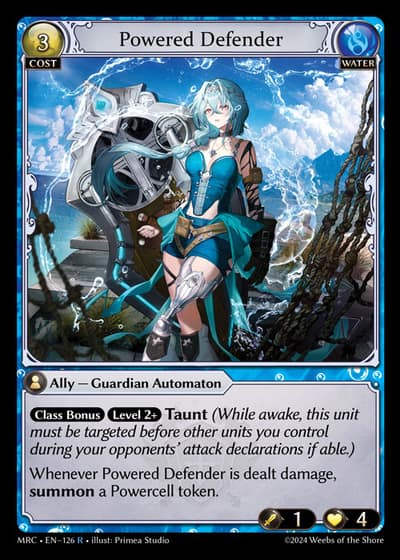 Powered Defender MRC-EN-126-Foil-Rare (R) - Mercurial Heart - Grand Archive Card