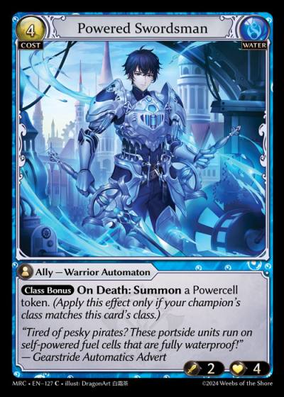 Powered Swordsman MRC-EN-127-Foil-Common (C) - Mercurial Heart - Grand Archive Card