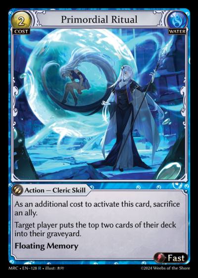 Primordial Ritual MRC-EN-128-Foil-Rare (R) - Mercurial Heart - Grand Archive Card