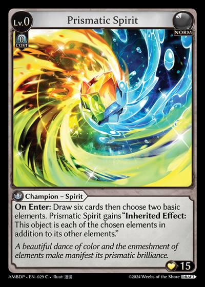 Prismatic Spirit AMBDP-EN-029-Normal-Common (C) - Mortal Ambition Draft Pack - Grand Archive Card