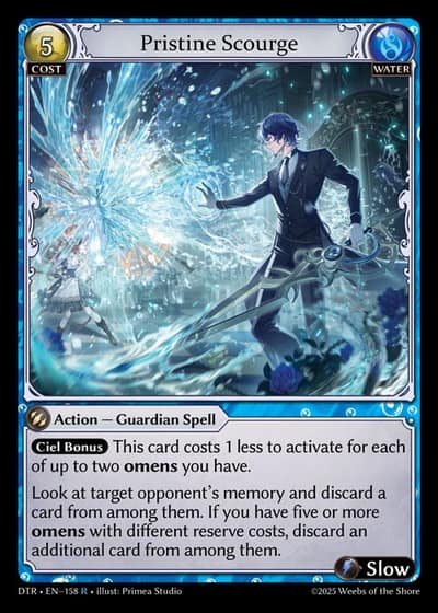 Pristine Scourge DTR-EN-158-Foil-Rare (R) - Distorted Reflections - Grand Archive Card
