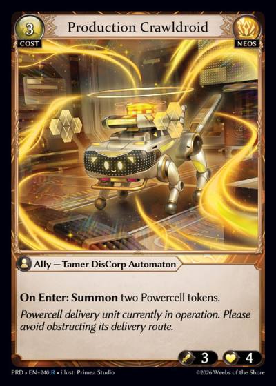 Production Crawldroid PRD-EN-240-Foil-Rare (R) - .asphodel/paradise - Grand Archive Card