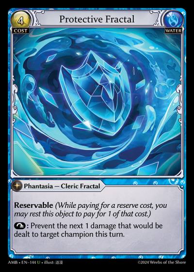 Protective Fractal AMB-EN-144-Normal-Uncommon (U) - Mortal Ambition - Grand Archive Card
