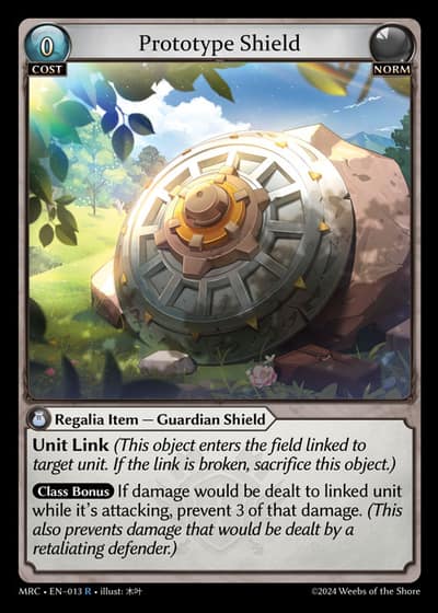 Prototype Shield MRC-EN-013-Foil-Rare (R) - Mercurial Heart - Grand Archive Card
