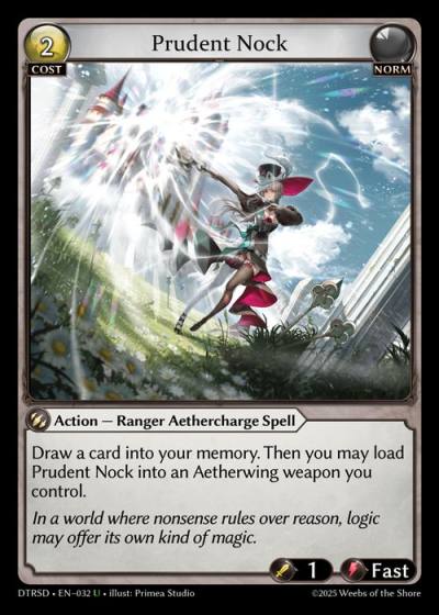 Prudent Nock DTRSD-EN-032-Normal-Uncommon (U) - Distorted Reflections Starter Decks - Grand Archive Card