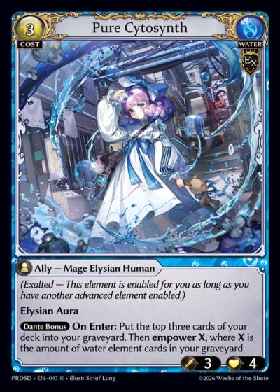 Pure Cytosynth PRDSD-EN-047-Normal-Rare (R) - .asphodel/paradise Starter Decks - Grand Archive Card