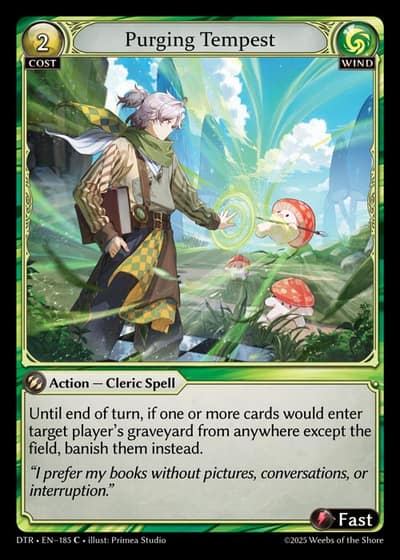 Purging Tempest DTR-EN-185-Foil-Common (C) - Distorted Reflections - Grand Archive Card