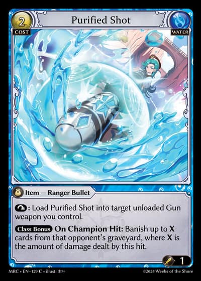 Purified Shot MRC-EN-129-Foil-Common (C) - Mercurial Heart - Grand Archive Card