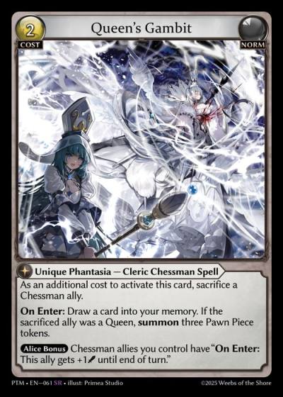 Queen's Gambit PTM-EN-061-Foil-Super Rare (SR) - Phantom Monarchs - Grand Archive Card