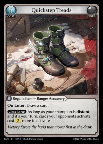 Quickstep Treads RDO-EN-027-Foil-Rare (R) - Radiant Origins - Grand Archive Card