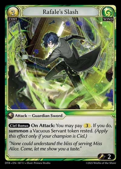 Rafale's Slash DTR-EN-187-Foil-Uncommon (U) - Distorted Reflections - Grand Archive Card