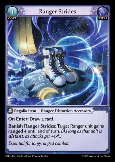 Ranger Strides DTR-EN-036-Foil-Uncommon (U) - Distorted Reflections - Grand Archive Card