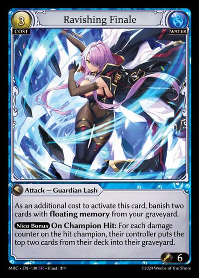 Ravishing Finale MRC-EN-130-Foil-Super Rare (SR) - Mercurial Heart - Grand Archive Card