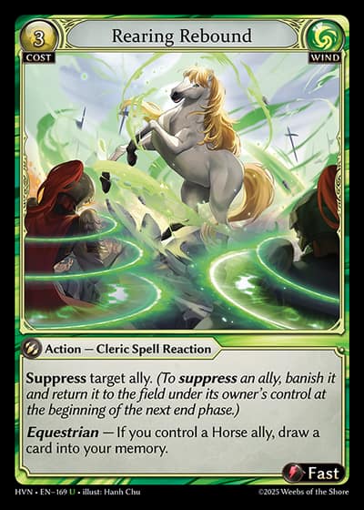 Rearing Rebound HVN-EN-169-Foil-Uncommon (U) - Abyssal Heaven - Grand Archive Card