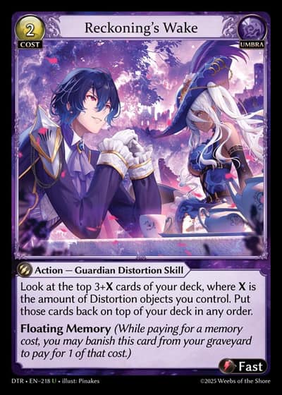 Reckoning's Wake DTR-EN-218-Foil-Uncommon (U) - Distorted Reflections - Grand Archive Card