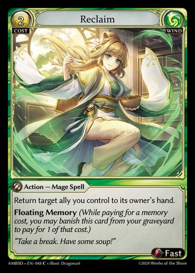 Reclaim AMBSD-EN-048-Normal-Common (C) - Mortal Ambition Starter Decks - Grand Archive Card