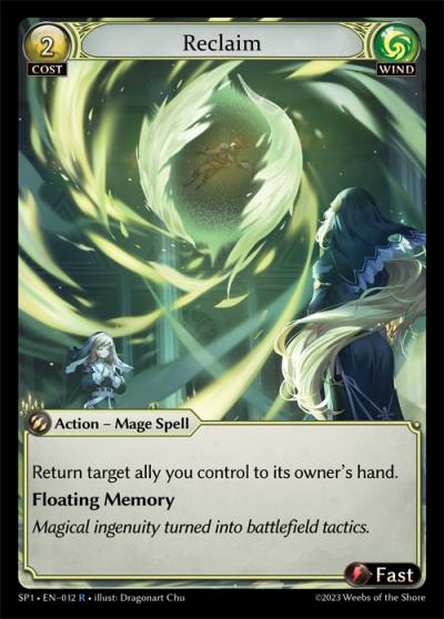 Reclaim SP1-EN-012-Foil-Rare (R) - Supporter Pack 1 - Grand Archive Card
