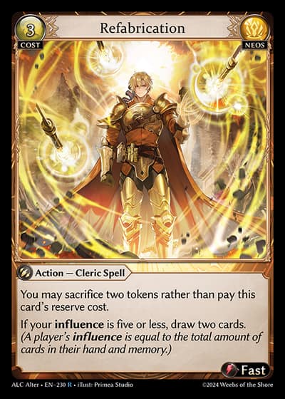 Refabrication ALC Alter-EN-230-Foil-Rare (R) - Alchemical Revolution Alter Edition - Grand Archive Card