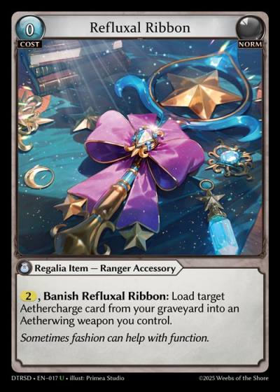 Refluxal Ribbon DTRSD-EN-017-Normal-Uncommon (U) - Distorted Reflections Starter Decks - Grand Archive Card