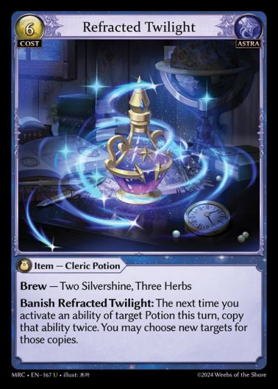 Refracted Twilight MRC-EN-167-Normal-Uncommon (U) - Mercurial Heart - Grand Archive Card