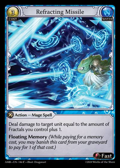 Refracting Missile AMB-EN-146-Foil-Common (C) - Mortal Ambition - Grand Archive Card