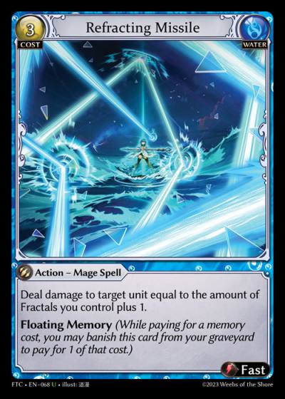 Refracting Missile FTC-EN-068-Foil-Uncommon (U) - Fractured Crown - Grand Archive Card