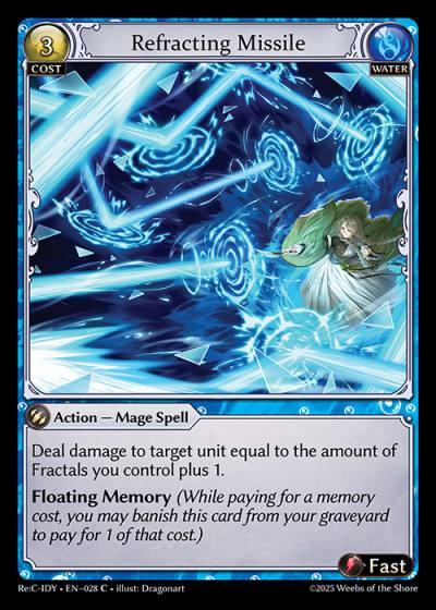 Refracting Missile ReC-IDY-EN-028-Normal-Common (C) - Re:Collection Idyll Corsage - Grand Archive Card