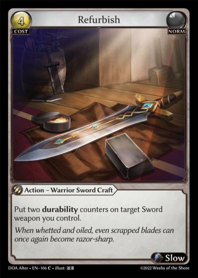Refurbish DOA Alter-EN-106-Normal-Common (C) - Dawn of Ashes Alter Edition - Grand Archive Card
