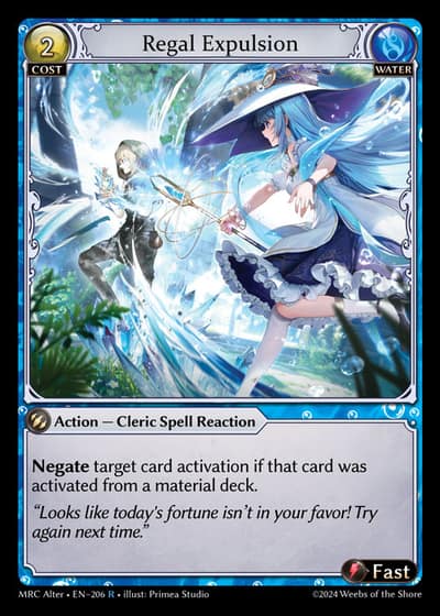 Regal Expulsion MRC Alter-EN-206-Foil-Rare (R) - Mercurial Heart Alter Edition - Grand Archive Card