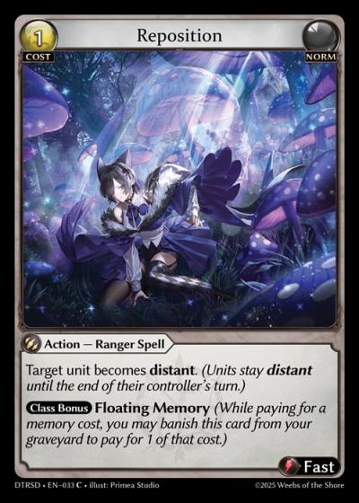 Reposition DTRSD-EN-033-Normal-Common (C) - Distorted Reflections Starter Decks - Grand Archive Card