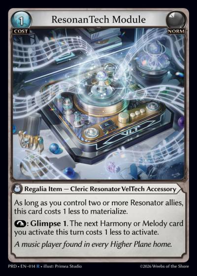 ResonanTech Module PRD-EN-014-Foil-Rare (R) - .asphodel/paradise - Grand Archive Card