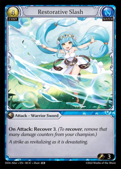 Restorative Slash DOA Alter-EN-185-Normal-Common (C) - Dawn of Ashes Alter Edition - Grand Archive Card