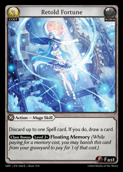 Retold Fortune MRC-EN-068-Normal-Common (C) - Mercurial Heart - Grand Archive Card
