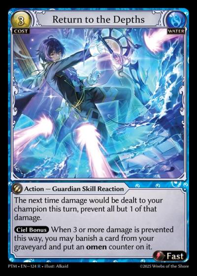 Return to the Depths PTM-EN-124-Foil-Rare (R) - Phantom Monarchs - Grand Archive Card