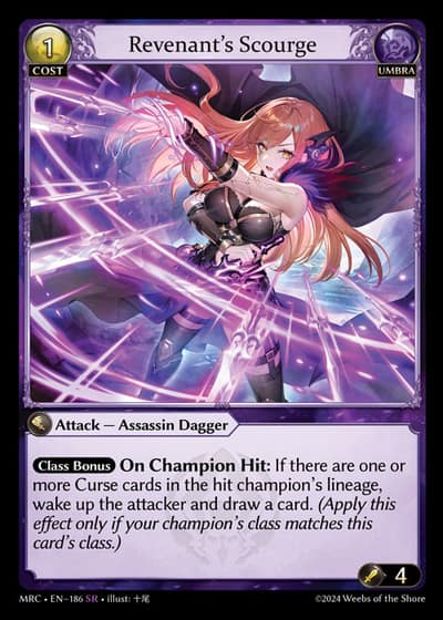 Revenant’s Scourge MRC-EN-186-Foil-Super Rare (SR) - Mercurial Heart - Grand Archive Card