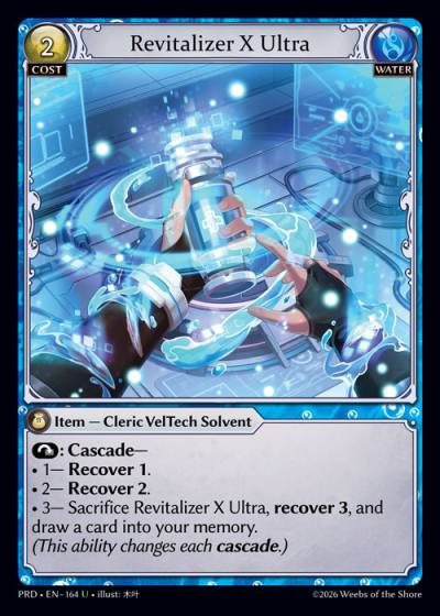 Revitalizer X Ultra PRD-EN-164-Foil-Uncommon (U) - .asphodel/paradise - Grand Archive Card