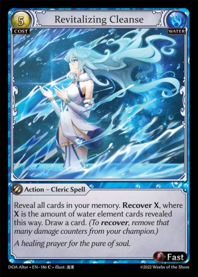 Revitalizing Cleanse DOA Alter-EN-186-Normal-Common (C) - Dawn of Ashes Alter Edition - Grand Archive Card