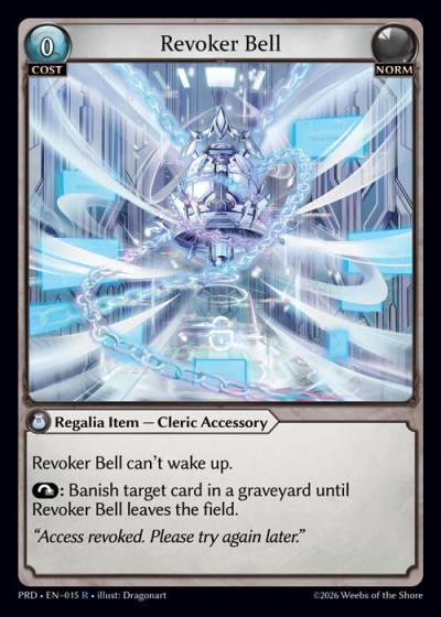 Revoker Bell PRD-EN-015-Foil-Rare (R) - .asphodel/paradise - Grand Archive Card