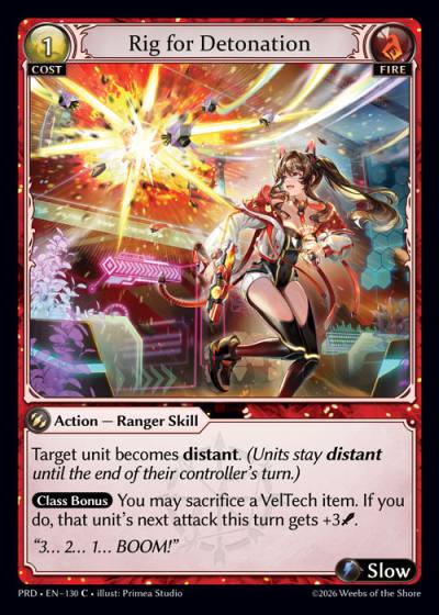 Rig for Detonation PRD-EN-130-Foil-Common (C) - .asphodel/paradise - Grand Archive Card