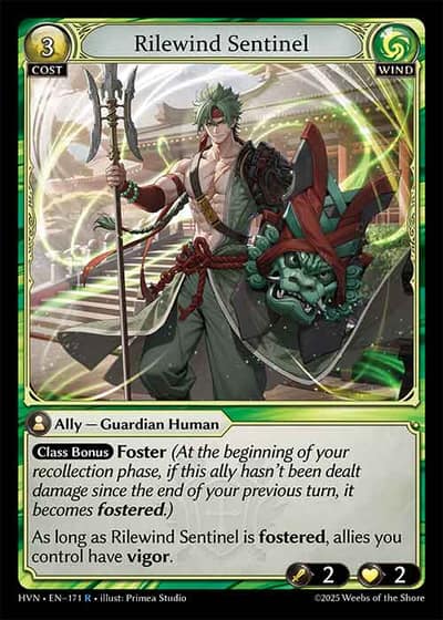 Rilewind Sentinel HVN-EN-171-Foil-Rare (R) - Abyssal Heaven - Grand Archive Card