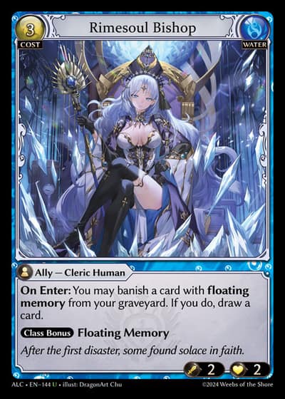 Rimesoul Bishop ALC-EN-144-Foil-Uncommon (U) - Alchemical Revolution - Grand Archive Card