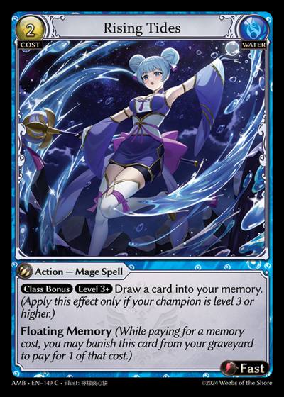 Rising Tides AMB-EN-149-Normal-Common (C) - Mortal Ambition - Grand Archive Card