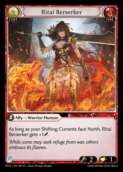 Ritai Berserker HVN-EN-097-Foil-Common (C) - Abyssal Heaven - Grand Archive Card