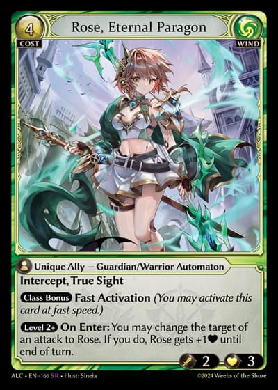 Rose, Eternal Paragon ALC-EN-166-Foil-Super Rare (SR) - Alchemical Revolution - Grand Archive Card