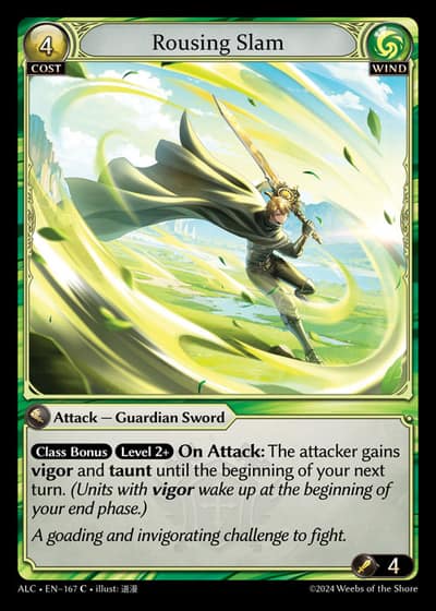 Rousing Slam ALC-EN-167-Foil-Common (C) - Alchemical Revolution - Grand Archive Card